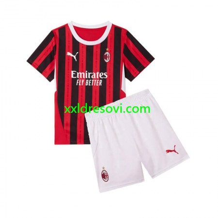 AC Milan Domaći Dječji Nogometni Dres 2024-2025